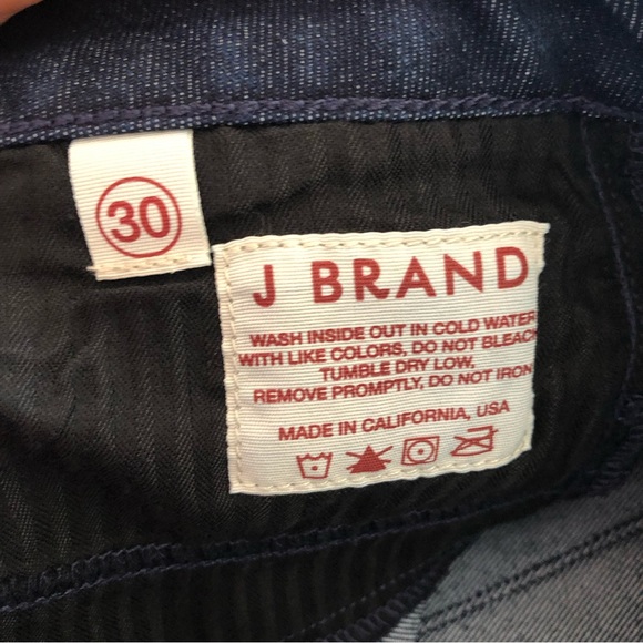 J brand flare leg high waisted jeans dark wash indigo 2224 size 30 women’s - Picture 12 of 13